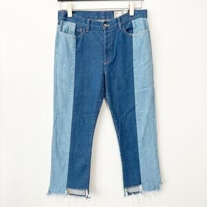 Siwy denim two tone blue jeans size 29 designer cropped